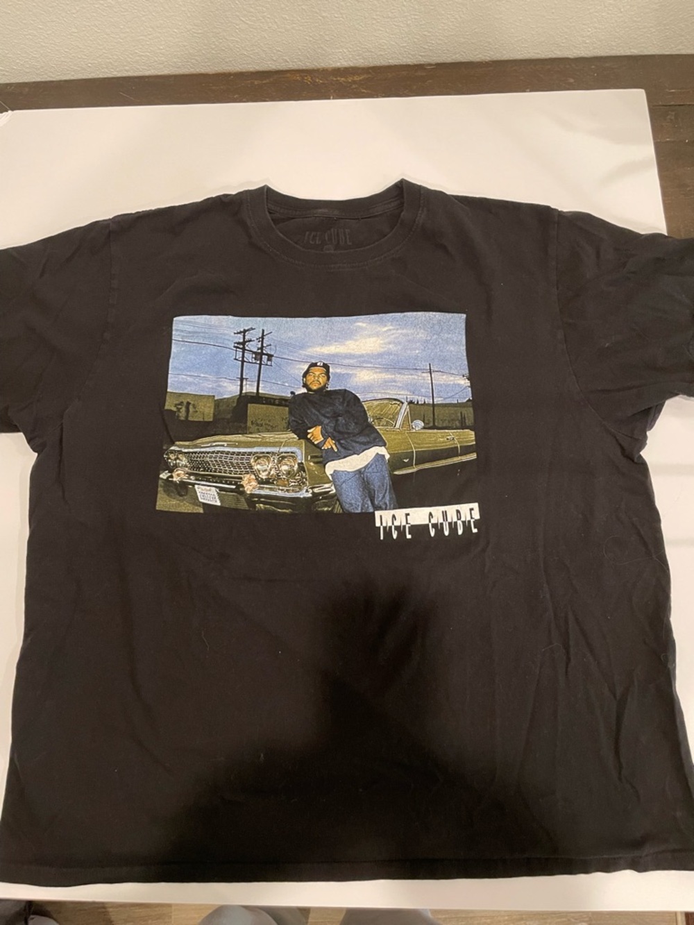 Ice Cube Graphic Tee - Black Short Sleeve Men's Shirt 2XL